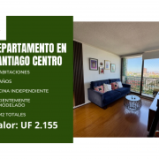 Departamento en Av. Brasil, Comuna de Santiago