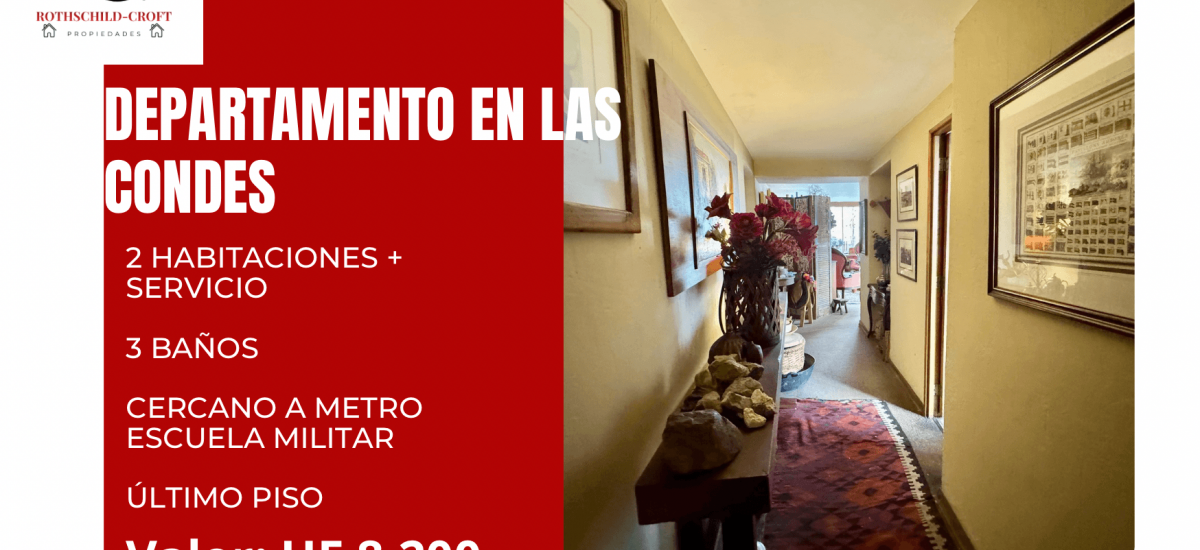 Departamento último piso de 106 m2 en Las Condes Departamento último piso de 106 m2 en Las Condes