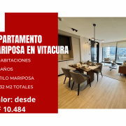 Maravilloso departamento mariposa en Vitacura