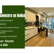 Departamento en Ñuñoa con patio