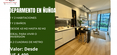 Departamento en Ñuñoa con patio
