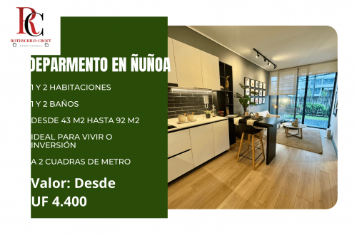 Departamento en Ñuñoa con patio