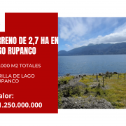 VENTA DE 2.7 HA A ORILLAS DEL LAGO RUPANCO
