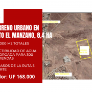 TERRENO URBANO DE 8,4 HECTÁREAS EN ALTO EL MANZANO (TIL-TIL), REGIÓN METROPOLITANA