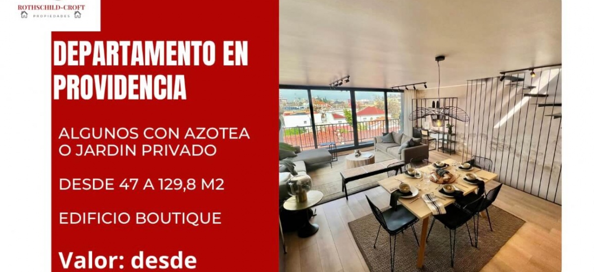 Maravilloso departamento en Providencia