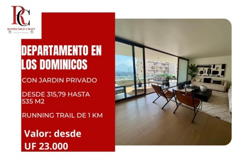 Lujoso y exclusivo departamento en Los Dominicos, Las Condes