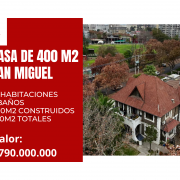 CASONA 400 M2 EN BARRIO EL LLANO, SAN MIGUEL, REGIÓN METROPOLITANA