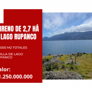 VENTA DE 2.7 HA A ORILLAS DEL LAGO RUPANCO