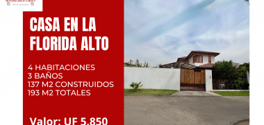 CASA EN LA FLORIDA ALTO, REGIÓN METROPOLITANA 
